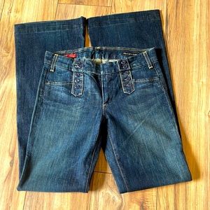 Vintage Citizens of Humanity Cadet #008 Low waist wide leg stretch size 27